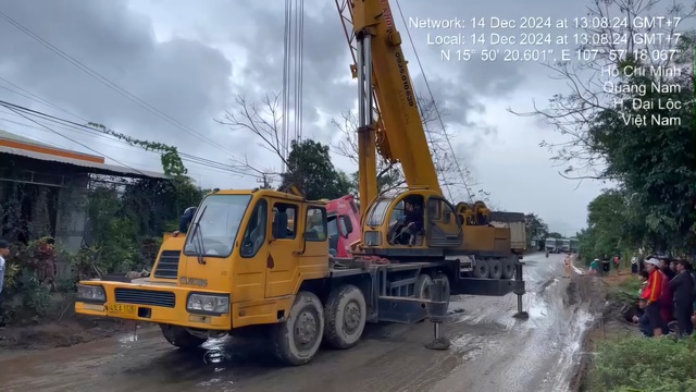 Khẩn trương sửa chữa QL14B qua Quảng Nam