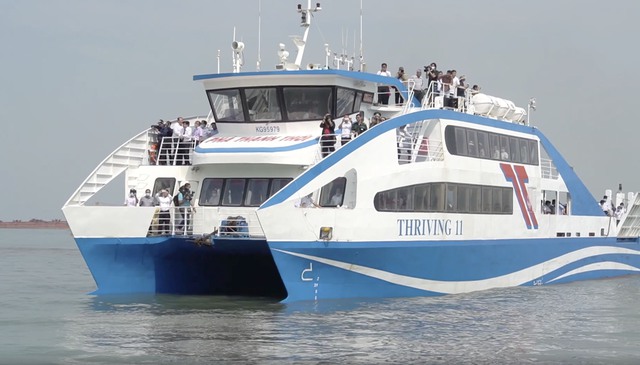 Phà Cần Giờ – Vũng Tàu tăng cường chuyến phục vụ hành khách - Ảnh 1.