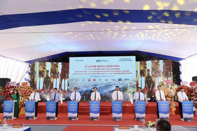 Khởi công nhà ga T2 sân bay Cát Bi công suất 5 triệu khách/năm, phấn đấu hoàn thành trong 18 tháng - Ảnh 1.