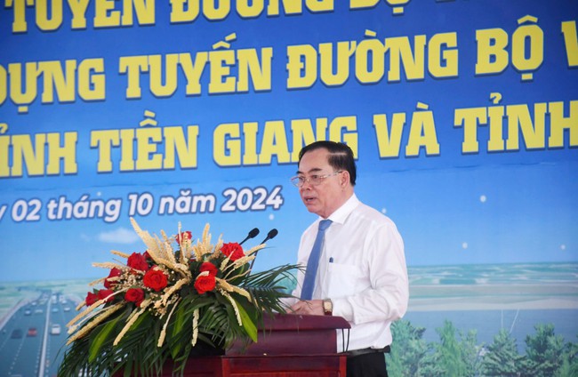 Bến Tre: Khởi công cầu Ba Lai 8 và tuyến đường bộ ven biển - Ảnh 3.