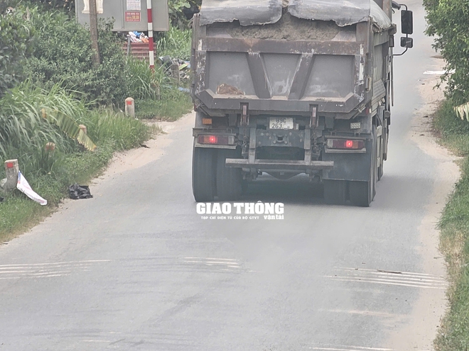 Chùm ảnh: Xe chở vật liệu có dấu hiệu quá tải chạy nườm nượp qua nhiều huyện thuộc tỉnh Hưng Yên- Ảnh 12. Chùm ảnh: Xe chở vật liệu có dấu hiệu quá tải chạy nườm nượp qua nhiều huyện thuộc tỉnh Hưng Yên- Ảnh 12.
