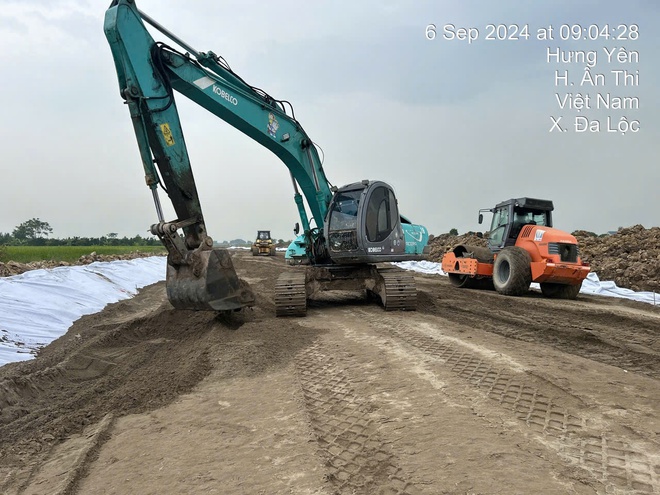 Chùm ảnh: Ngắm dự án gần 3 nghìn tỷ sau hơn 2 tháng khởi công tại tỉnh Hưng Yên - Ảnh 7.