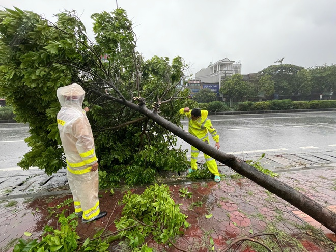 Ấm lòng những hình ảnh trách nhiệm trên đường ngày bão YAGI đổ bộ- Ảnh 19.