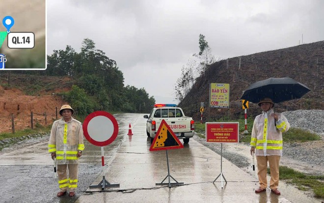 Sạt lở gây tắc tuyến đường đèo Lò Xo: CSGT Đà Nẵng bám tuyến, đảm bảo ATGT- Ảnh 4.