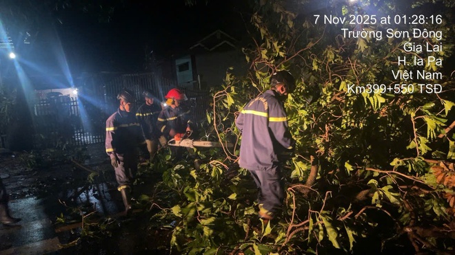 Video: Trắng đêm khắc phục hậu quả bão số 13, đảm bảo giao thông- Ảnh 5.