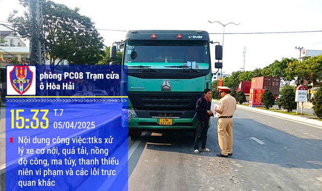 Xe chở chất thải chạy bất chấp vào đường cấm ở Đà Nẵng: CSGT mật phục xử lý loạt trường hợp vi phạm- Ảnh 3.