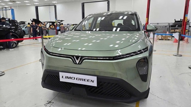 Lần đầu VinFast Limo Green lộ diện ngoài đời thực - Ảnh 2.