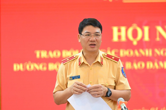 Cục CSGT đối thoại đối thoại với doanh nghiệp vận tải nhằm kéo giảm TNGT - Ảnh 4.