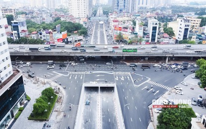 Cận cảnh hầm Lê Văn Lương chuẩn bị thông xe vượt tiến độ 2 tháng