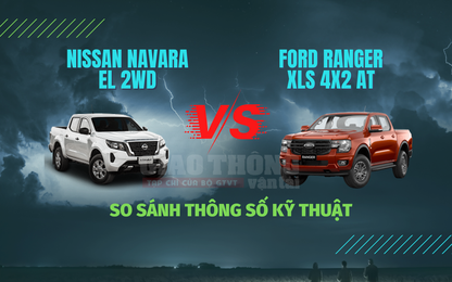 Cơ hội nào cho Nissan Navara EL 2WD khi "đấu" với Ford Ranger XLS 4x2 AT 2022?