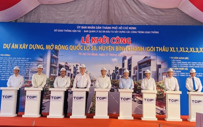 Khởi công dự án QL50 gần 1.500 tỷ đồng kết nối TP.HCM - Long An