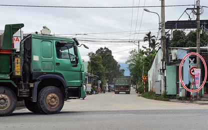 Đà Nẵng: Xe ben chở đất, đá hàng chục tấn "bức tử" đường giới hạn tải trọng 5,5 tấn