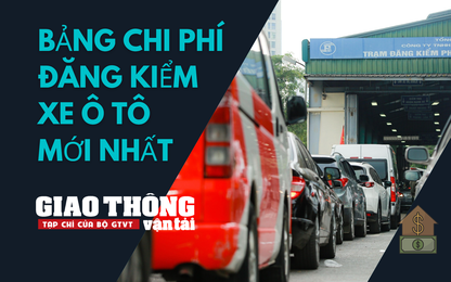 Các mức phí đăng kiểm xe ô tô hiện hành