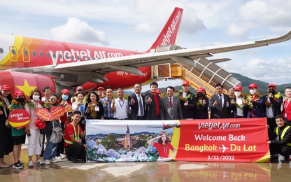 Vietjet khôi phục đường bay thẳng duy nhất giữa Đà Lạt và Băng Cốc, giá vé siêu hấp dẫn