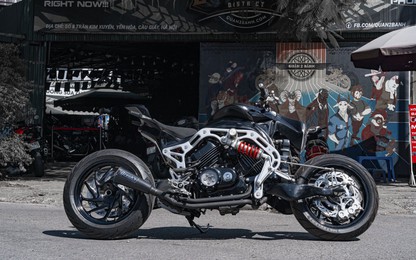 Magna 750 biến hình thành “quái thú,” hầm hố hơn V-Rex Travertson của ca sĩ Tuấn Hưng