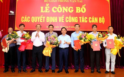 Bộ GTVT điều động, bổ nhiệm nhiều lãnh đạo theo cơ cấu mới