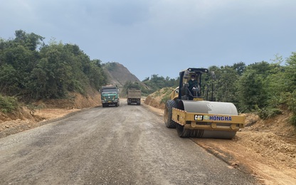 Cận cảnh thi công dự án QL3B qua Bắc Kạn