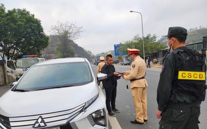 Lạng Sơn: Ghi hình, xử lý lái xe vi phạm tốc độ trên QL1