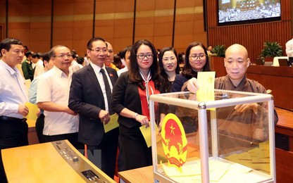 Chiều nay (24/10), bắt đầu quy trình lấy phiếu tín nhiệm đối với 44 chức danh