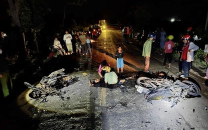 TNGT đặc biệt nghiêm trọng giữa hai xe máy khiến 4 người thương vong ở Gia Lai