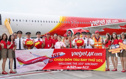 Vietjet chính thức đón tàu bay thứ 101