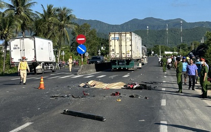 TNGT liên hoàn trên QL1 qua Khánh Hoà, 3 người tử vong