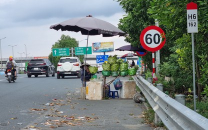 Nhiều vi phạm trên lối vào cao tốc Hà Nội - Hải Phòng