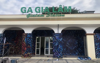 Nhà máy Xe lửa Gia Lâm đón chuyến tàu đặc biệt tại Lễ hội "Dòng chảy"