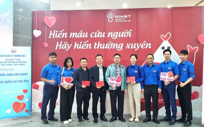 Đoàn viên, thanh niên Khu QLĐB I tích cực tham gia hiến máu