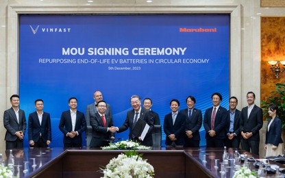 VinFast và Tập đoàn Marubeni hợp tác tái sử dụng pin xe điện