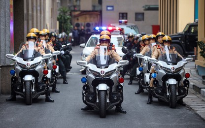 Công an Hà Nội ra quân đảm bảo ANTT, ATGT dịp tết Nguyên đán Giáp Thìn 2024