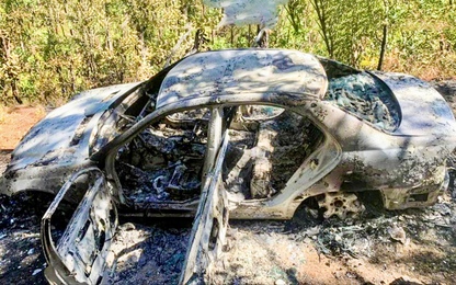 Người đàn ông ở Lâm Đồng đốt ôtô phi tang sau khi gây TNGT