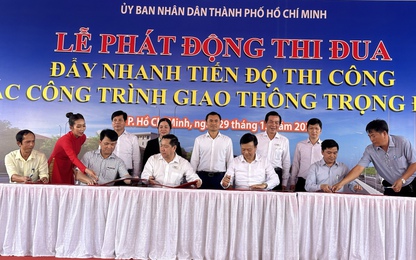 TP. HCM phát động thi đua đẩy nhanh tiến độ thi công 5 công trình giao thông trọng điểm