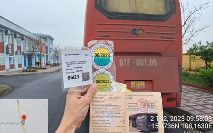 CSGT liên tiếp phát hiện tài xế dùng tem, sổ kiểm định giả lưu thông trên cao tốc