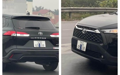 CSGT Hà Nội chặn bắt ôtô che biển số lưu thông trên QL1B