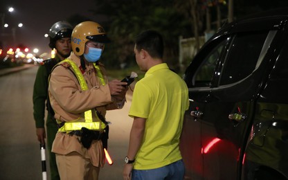 CSGT Quảng Nam "dàn trận" xử lý nồng độ cồn tại thành phố Tam Kỳ