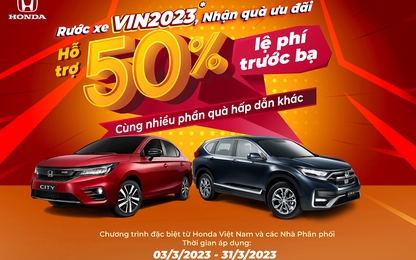 Honda ưu đãi khách mua xe CR-V và City gần 70 triệu đồng