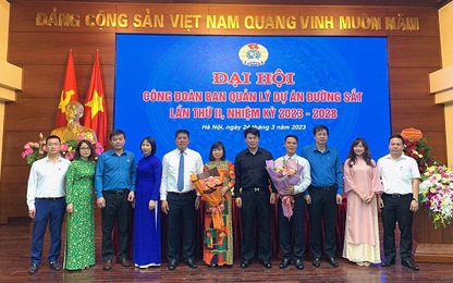 Ban Quản lý dự án Đường sắt tổ chức thành công Đại hội Công đoàn nhiệm kỳ 2023 - 2028