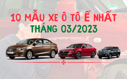 10 ô tô bán ít nhất tháng 3/2023: Riêng "nhà" Toyota chiếm một nửa