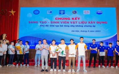 Sinh viên khối ngành GTVT giành giải cao Cuộc thi “Sáng tạo - Sinh viên vật liệu xây dựng” năm 2023
