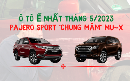 10 ô tô bán ít nhất tháng 5/2023: Mitsubishi Pajero Sport "chung mâm" Isuzu mu-X