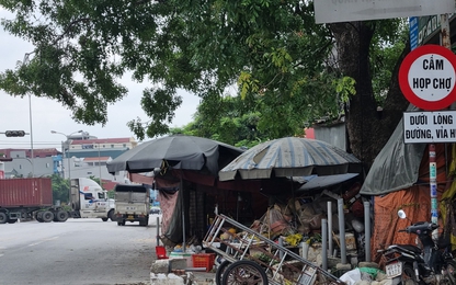 Hưng Yên: "Nhức nhối "nạn lấn chiếm hành lang đường bộ trên QL5