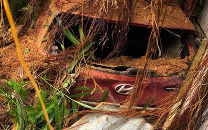 Hình ảnh hiện trường vụ sạt lở vùi lấp 3 chiến sĩ CSGT hy sinh