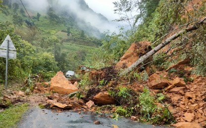 Cao Bằng: Nhiều tuyến đường có nguy cơ sạt lở