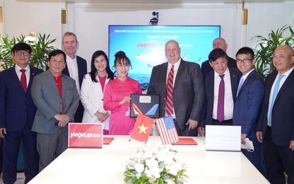 Vietjet và Tập đoàn Carlyle ký kết tài trợ tàu bay trị giá 550 triệu USD nhân chuyến thăm của Tổng thống Joe Biden