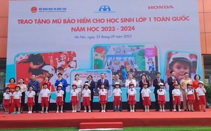 Tặng 2 triệu mũ bảo hiểm -"người bạn đường thân thiết" cho học sinh lớp 1 toàn quốc