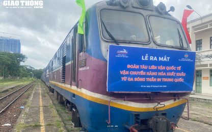 Chính thức đưa vào hoạt động đoàn tàu vận chuyển hàng hóa từ ga Sóng Thần đi Trung Quốc