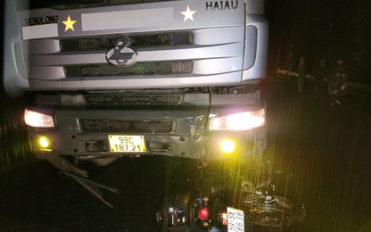 Liên tiếp xảy ra va chạm giao thông trên QL3 do mưa phùn, đường trơn