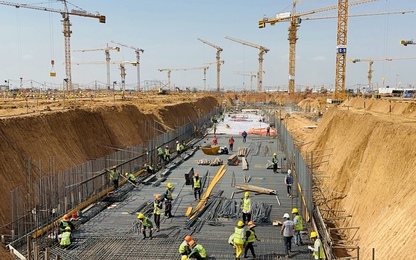 Cận cảnh đại công trường dự án sân bay Long Thành nhộn nhịp những ngày cuối năm