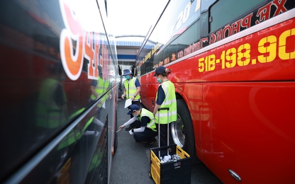 Hơn 300 xe khách được kiểm tra an toàn miễn phí